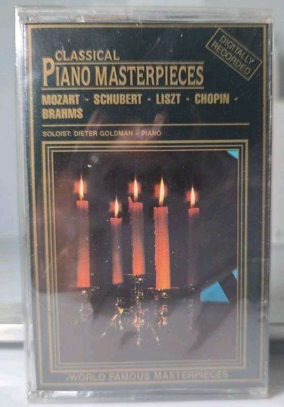 CLASSICAL PIANO MASTERPIECES Cassette Dieter Goldman (GMS Productions) New VTG