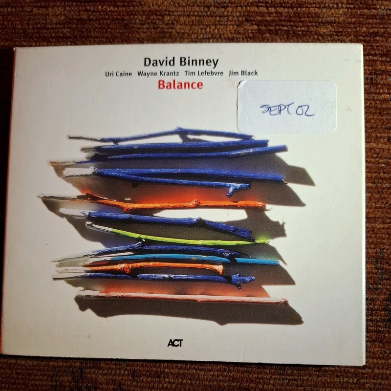 David Binney- Balance ( CD 2002 German ACT Label Promo) Contemporary Jazz