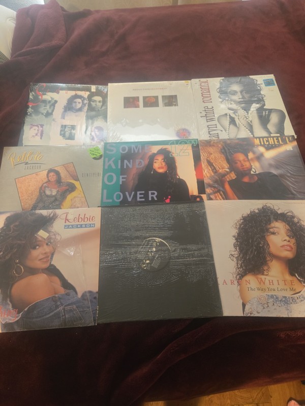 Wemon of R&B 12 Inch Vinyl Lot Of 9 Rebbie Jackson, Karyn White, Suduction…..