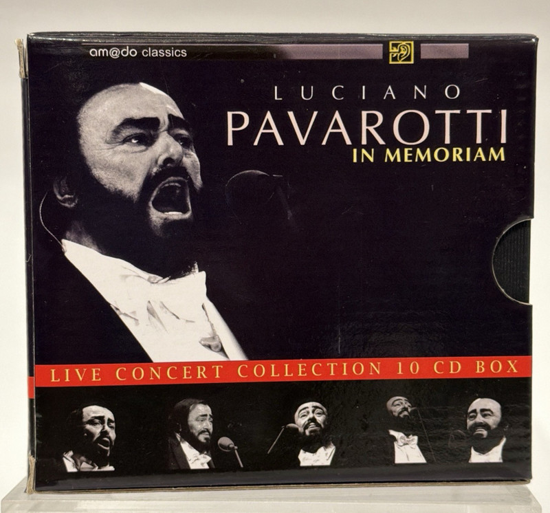 Luciano Pavarotti In Memoriam Live Concert Collection 10 CD Albums Box Set 2007