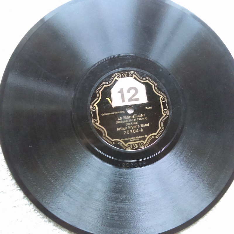 78 rpm Victor 20304, Arthur Pryor, La Marseillaise, France Belgium, jazz V+ gallery
