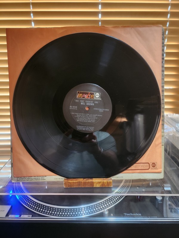 Mel Brown, Big Foot Country Girl, 1973 1st ABC/Impulse, Quad, Promo, VG+/VG-VG+ gallery