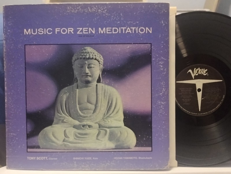 TONY SCOTT/HOZAN YAMAMOTO Music for Zen Meditation 1972 VERVE LP Shakuhachi Jazz