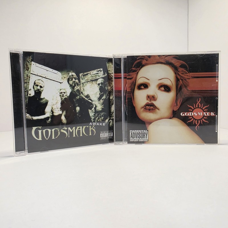 Godsmack Self Titled & Awake CD Lot 90s 2000s Nu Metal Hard Rock Albums 2 Pack