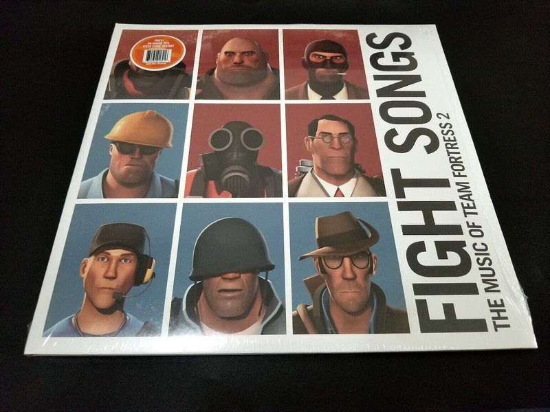 Fight Songs: The Music of Team Fortress 2 TF2 Vinyl Soundtrack (Orange Poster)