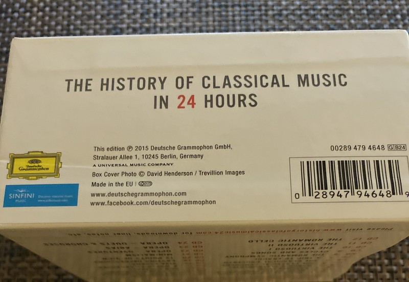 The History Of Classical Music In 24 Hours 24 CD VG gallery