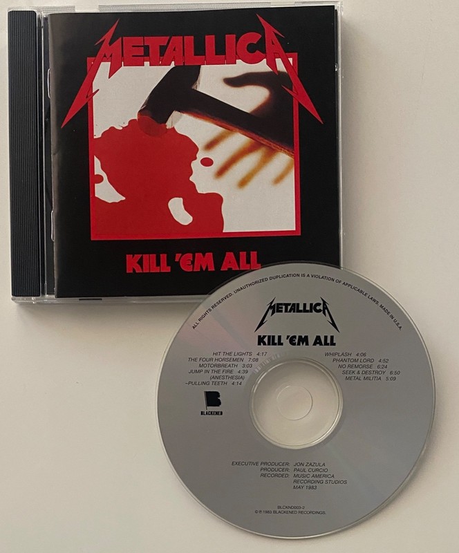 Metallica – Kill Em All Blackened CD 1983 Four Horseman Excellent NM Condition