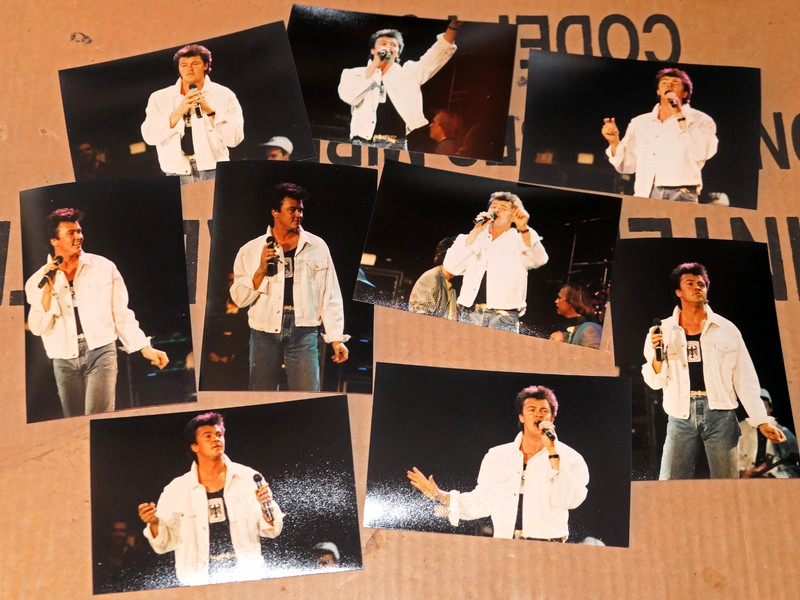 PAUL YOUNG in concert 1987! Set of 18 RARE PHOTOS! Princes Trust Concert