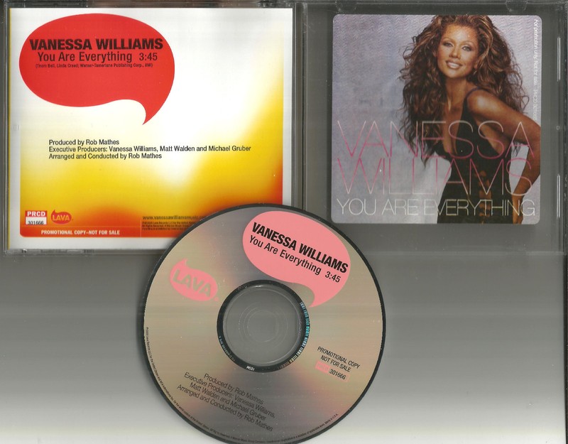 VANESSA WILLIAMS You are Everything ULTRA RARE PROMO Radio DJ CD single 2005