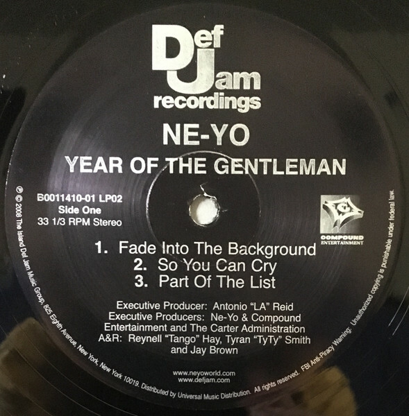 Ne-Yo / Year Of The Gentleman 12" Vinyl 2008 US Original Edition 2LP Def Jam gallery