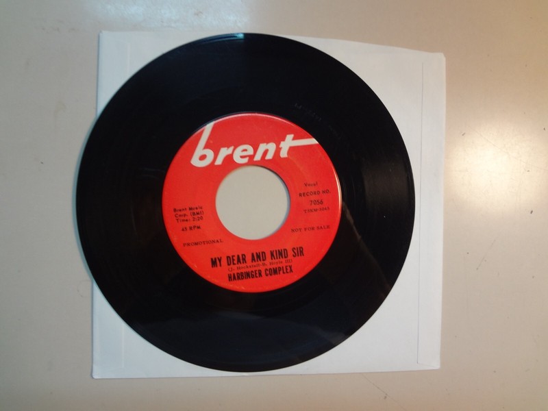 HARBINGER COMPLEX: I Think I’m Down-My Dear And Kind Sir-U.S. 7" 66 Brent 7056DJ gallery