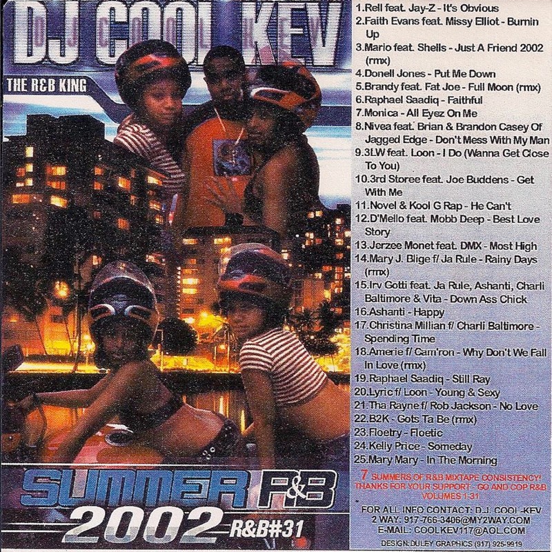 DJ Cool Kev – R&B 31 SUMMER R&B 2002 – HIP HOP R&B OLD SCHOOL MIXTAPE MIX CD