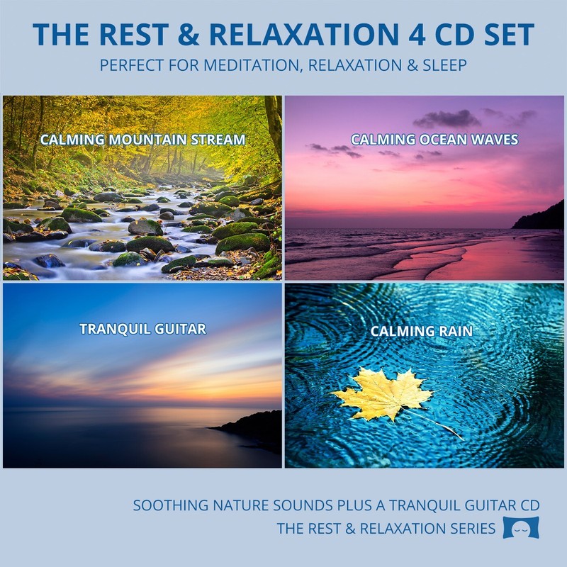 Relaxing Nature Sounds 4 CD Set – for Meditation, Relaxation and Sleep – Used