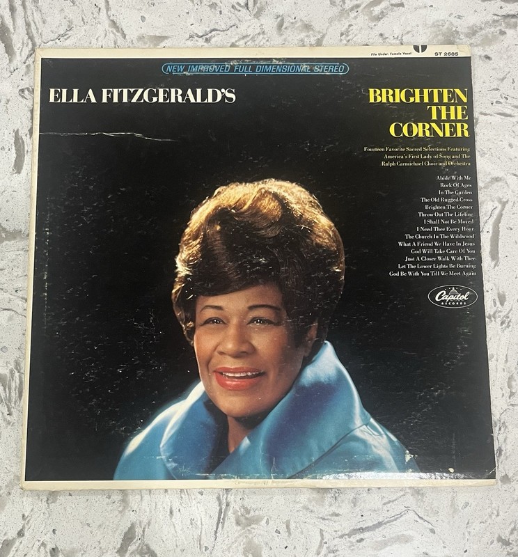 1967 Ella Fitzgerald Brighten The Corner 12” Vinyl Record *Combine Shipping*