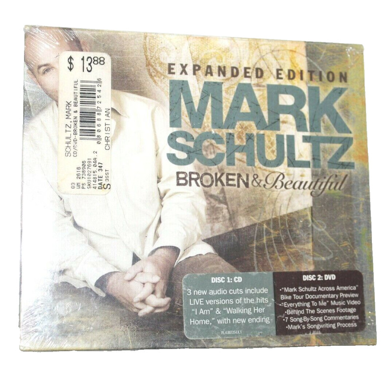 Mark Schultz Broken & Beautiful CD DVD 2007 Expanded Edition 3 New Audio Cuts