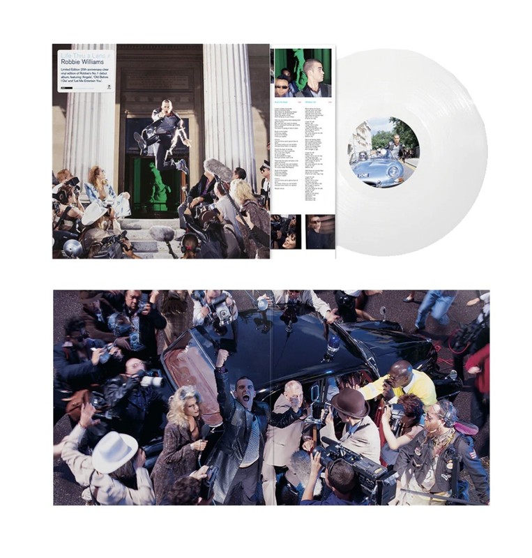 Robbie Williams ‎– Life Thru A Lens – 25th Anniversary Clear Vinyl LP *New*