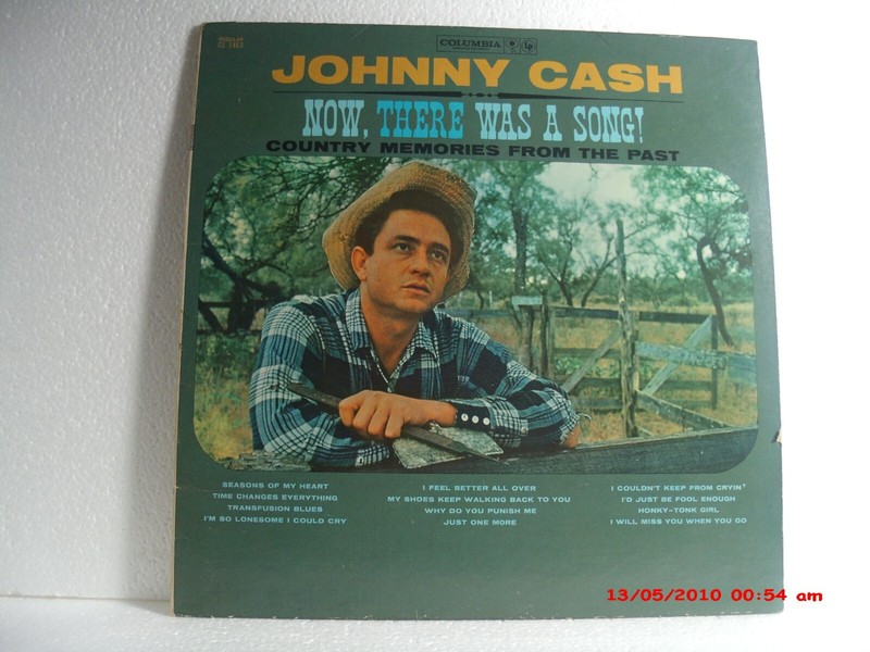 JOHNNY CASH -(LP)- NOW, THERE WAS A SONG! COUNTRY MEMORIES FROM THE PAST – 1960