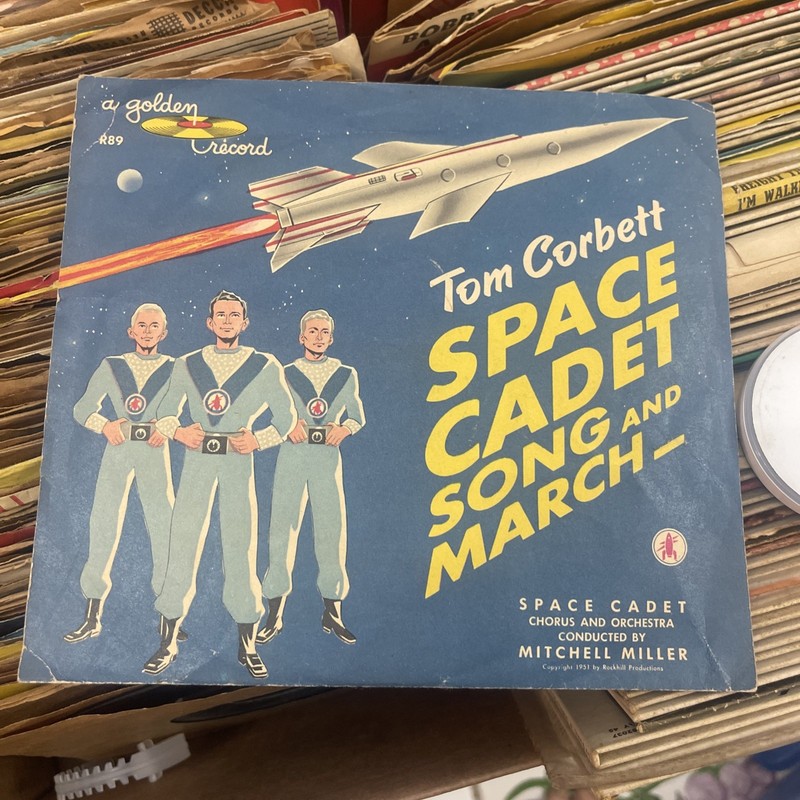 1951 Golden Record TOM CORBETT SPACE CADET Song & March Vinyl Classic Sci-Fi