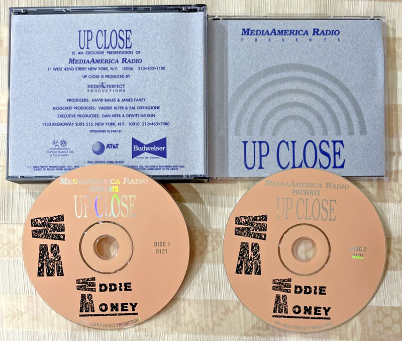 Eddie Money Media America «Up Close» M&I Radio Show # 91-21, 10/7/1991 (2 CD’s)