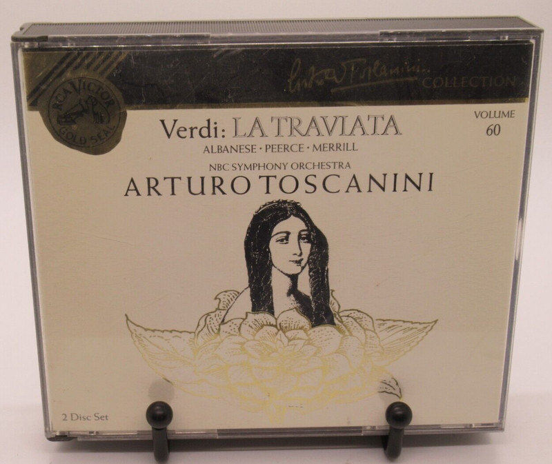 ARTURO TOSCANINI – VERDI: LA TRAVIATA VOL. 60 2-DISC MUSIC CD SET LICIA ALBANESE