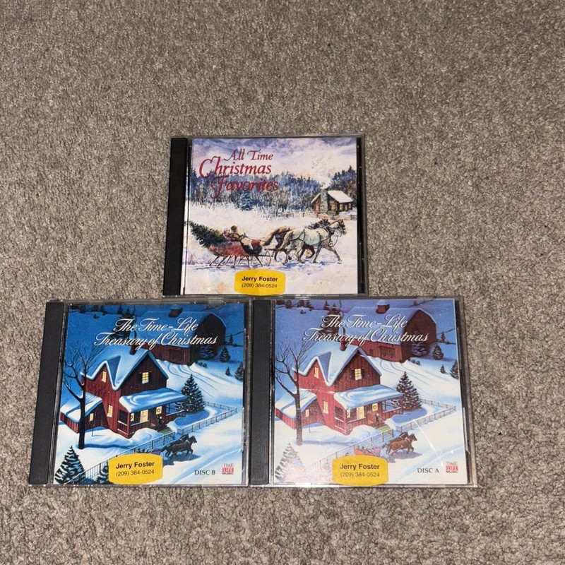 The Time-Life Treasury of Christmas CD Lot Of 3 all time Christmas favorites