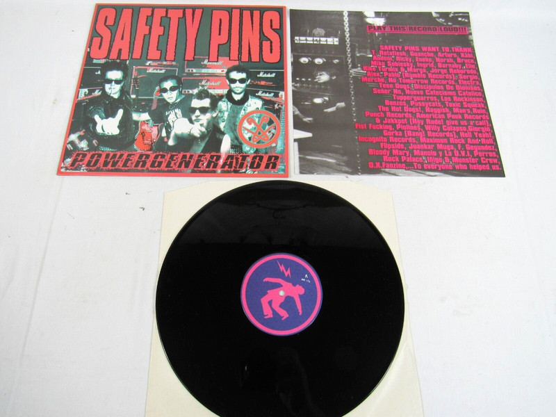 Safety Pins – Powergenerator 1999 ( MR 156 ) 12″ Vinyl LP Munster Records Punk