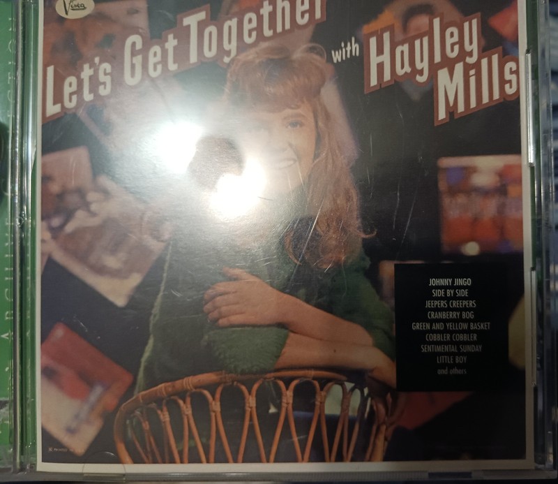 Let's Get Together with Hayley Mills (CD, Disney, 1998) - case wear/cut/stickers gallery
