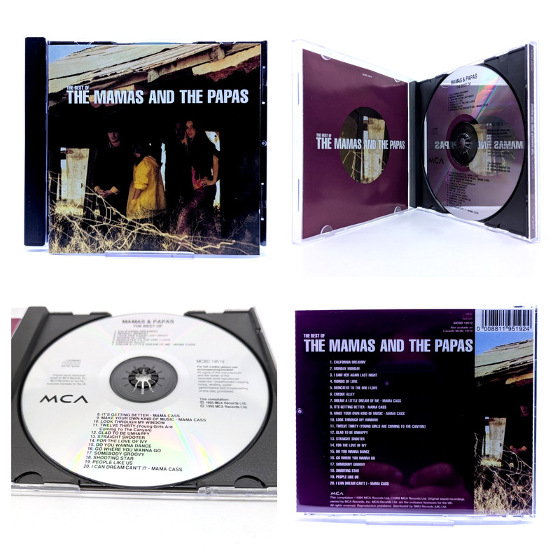 The Mamas and The Papas The Best Of 1995 CD 60s Folk Rock Mint Condition
