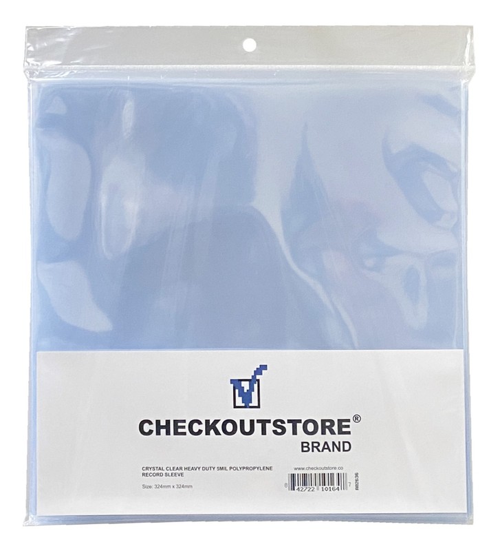 Crystal Clear Plastic OPP 12″ Vinyl 33 RPM Record 5 Mil Snug Outer Sleeves