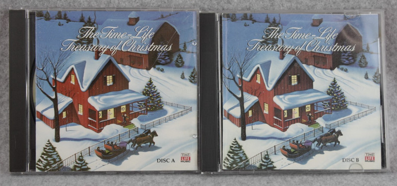 Time Life Treasury of Christmas Song Music CD 2 Disk Set 1987 45 Songs FREE SHIP