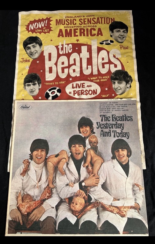 BEATLES BUTCHER COVER GENUINE 1966 3RD STATE PEELED #6 LA YESTERDAY AND TODAY