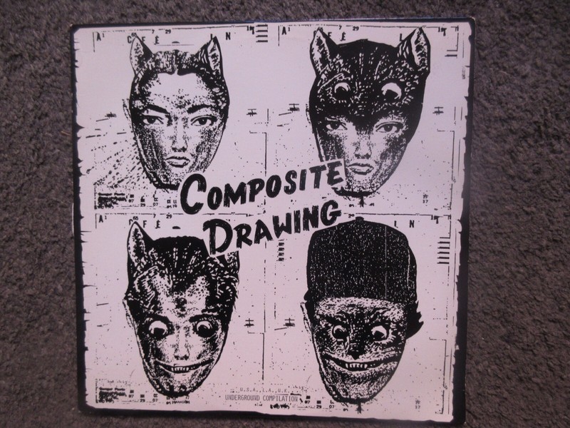 V/A «COMPOSITE DRAWING» 1989 DECO NM-/EX +INSERT OOP INDIE/PUNK/ALT.COMP. LP