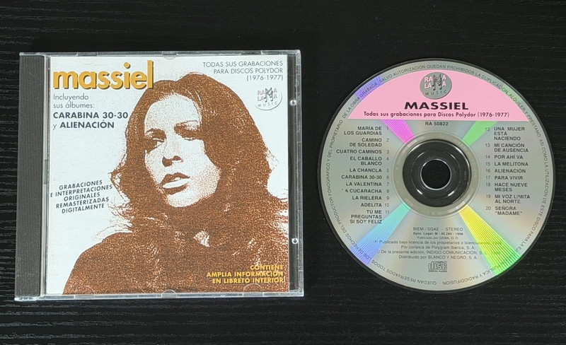 Massiel Todas Sus Grabaciones Music CD / Near Mint / Carabina 30-30, Alienación