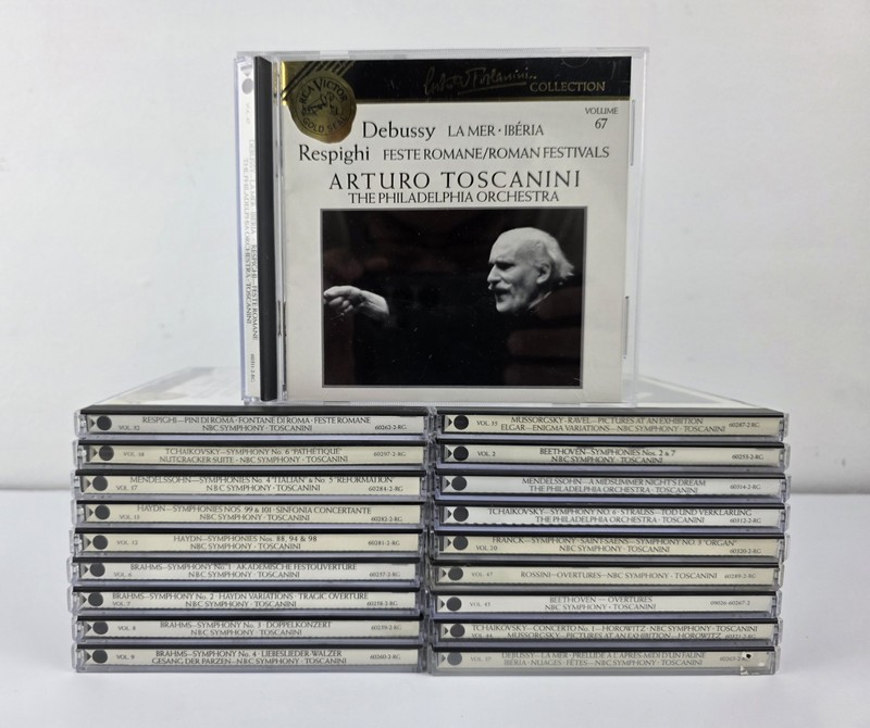 Arturo Toscanini RCA Victor Gold Seal 19 CD Lot NBC Symphony Beethoven Brahms