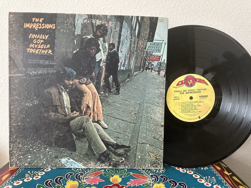 THE IMPRESSIONS Finally Got Myself Together CURTOM LP 1st ORIGINAL (6598) VINYL