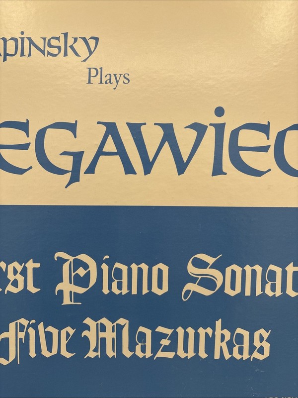 IAN SHAPINSKY PLAYS LEGAWIEC First Piano Sonata Five Mazurkas Vinyl LP NM gallery