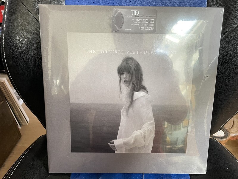 TAYLOR SWIFT THE TORTURED POETS DEPARTMENT SMOKE GRAY VINYL WITH THE ALBATROSS