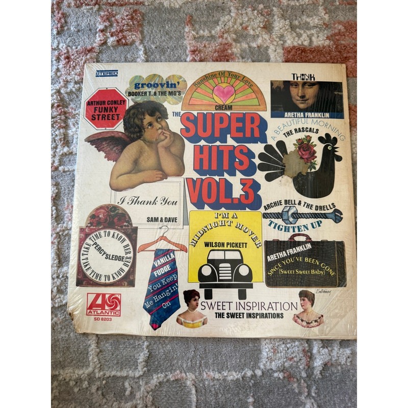 The Super Hits Vol. 3 Atlantic LP 1968 Soul Aretha Franklin Wilson Pickett