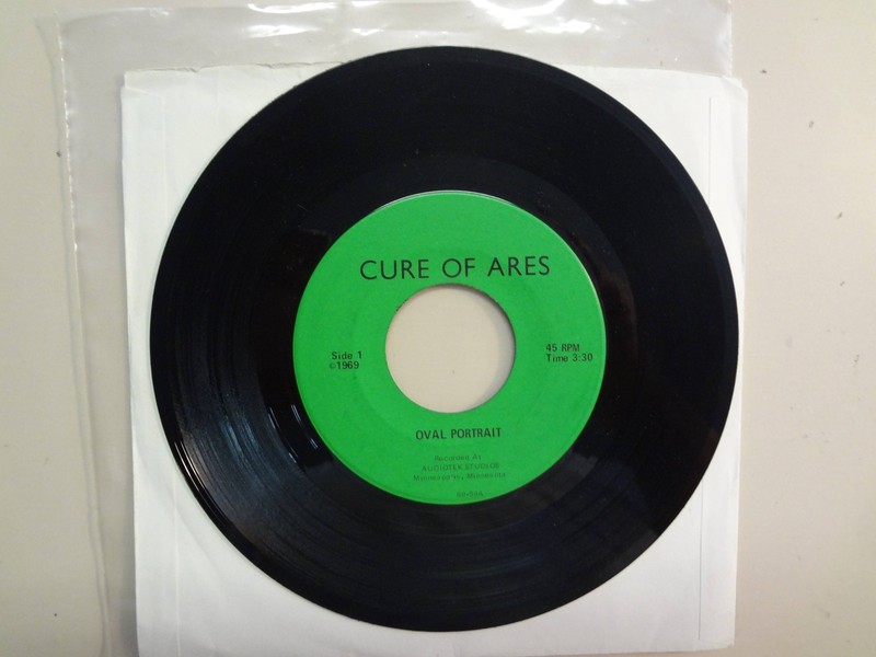 CURE OF ARES: Oval Portrait 3:30- Stepping Stone 2:20-U.S. 7" 1969 69- 99, Minn.