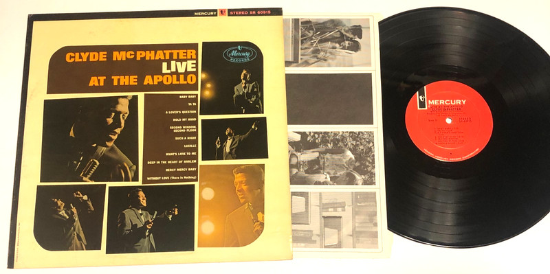 Clyde McPhatter Live At The Apollo Lp Stereo Ex