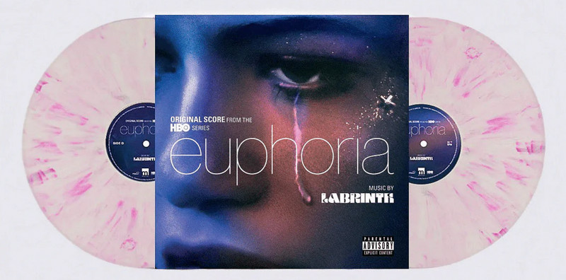 Euphoria (Original Score) Labrinth – White with Pink Marble Vinyl Luxe/1000