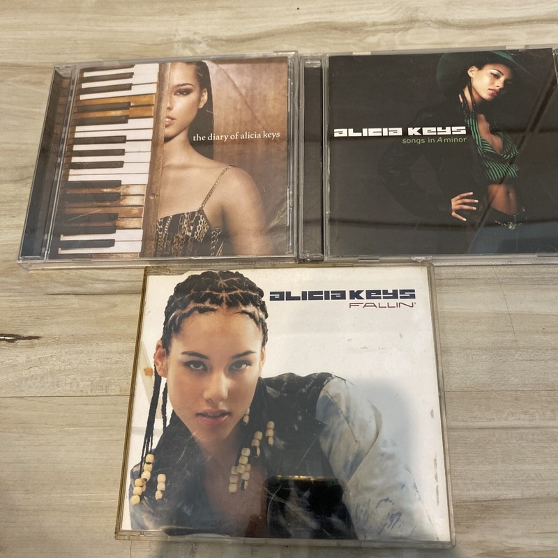 Alicia Keys LOT OF 3- IMPORT SINGLE Fallin, The Diary NEW Songs In A Minor