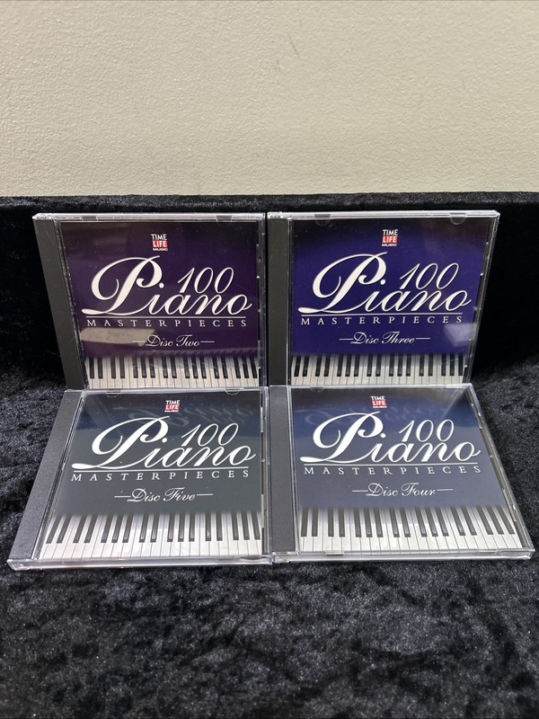 Time Life Music: 100 Piano Masterpieces 4-CD Set 1999 TESTED