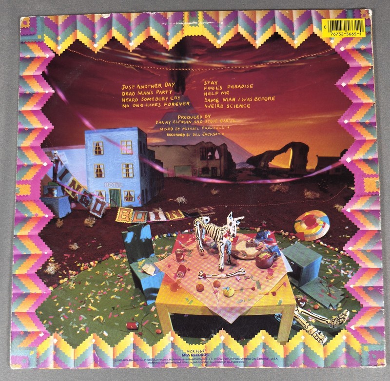 Oingo Boingo Dead Mans Party - US First Press MCA Records 5665 Vinyl LP 1985 NM gallery