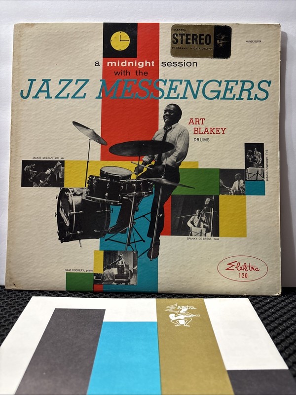 Art Blakey • A Midnight Session w/ The Jazz Messengers• 1958 EKL-120 Inserts -EX