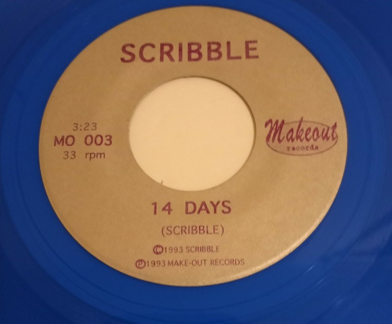 Slackjaw / Scribble - Gray / 14 Days Blue 33 RPM Vinyl 7" Split EX 1993 gallery