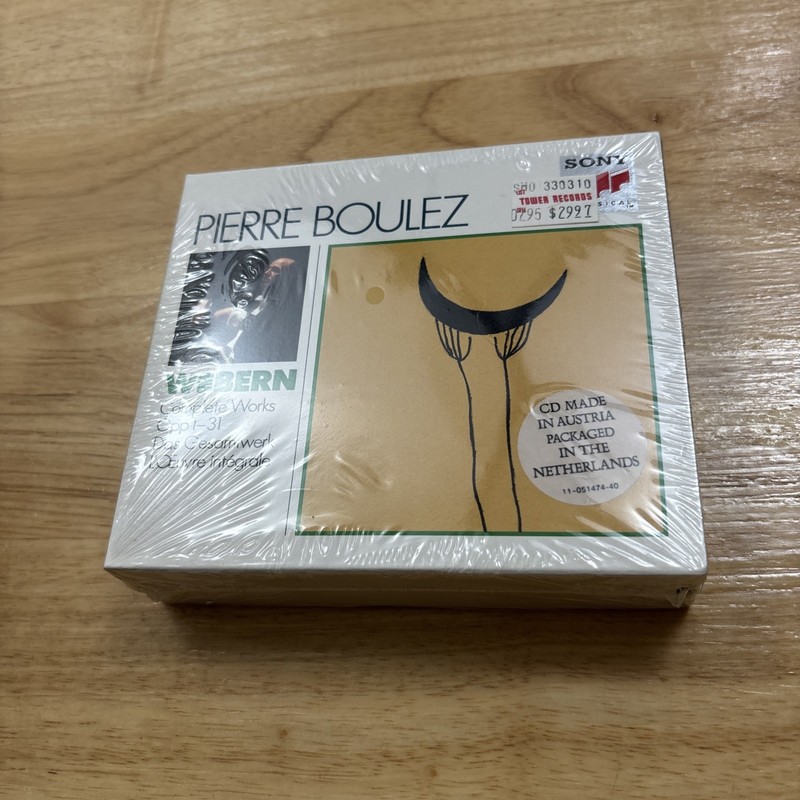 Pierre Boulez: Webern - Complete Works Opp. 1-31 (CD, 1991, 3 Disc) New Sealed gallery