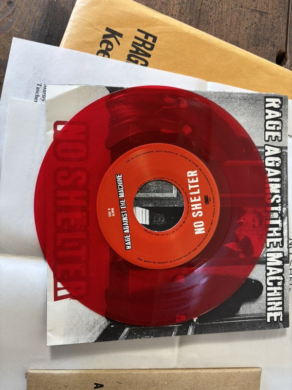 Rage Against The Machine No Shelter. Evil Empire, Ghost of Tom Joad 7" Vinyl Lot gallery
