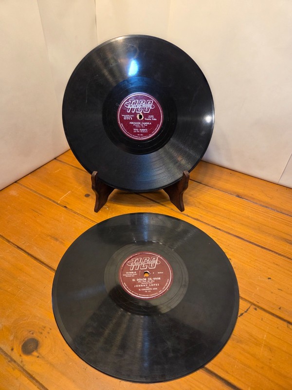Tico 78 RPM Shellac Records Tito Puente Perparen Candela / Johnny Lopez Lot of 2