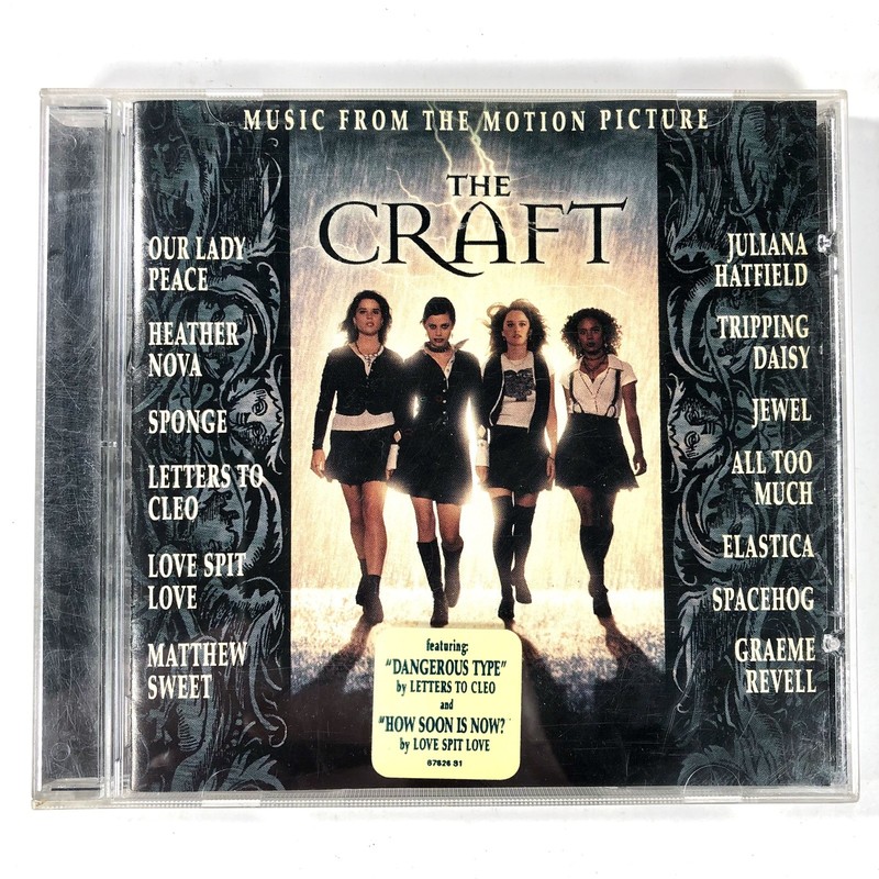 The Craft Original Soundtrack CD 1996 Horror Columbia Records 90s Goth Emo